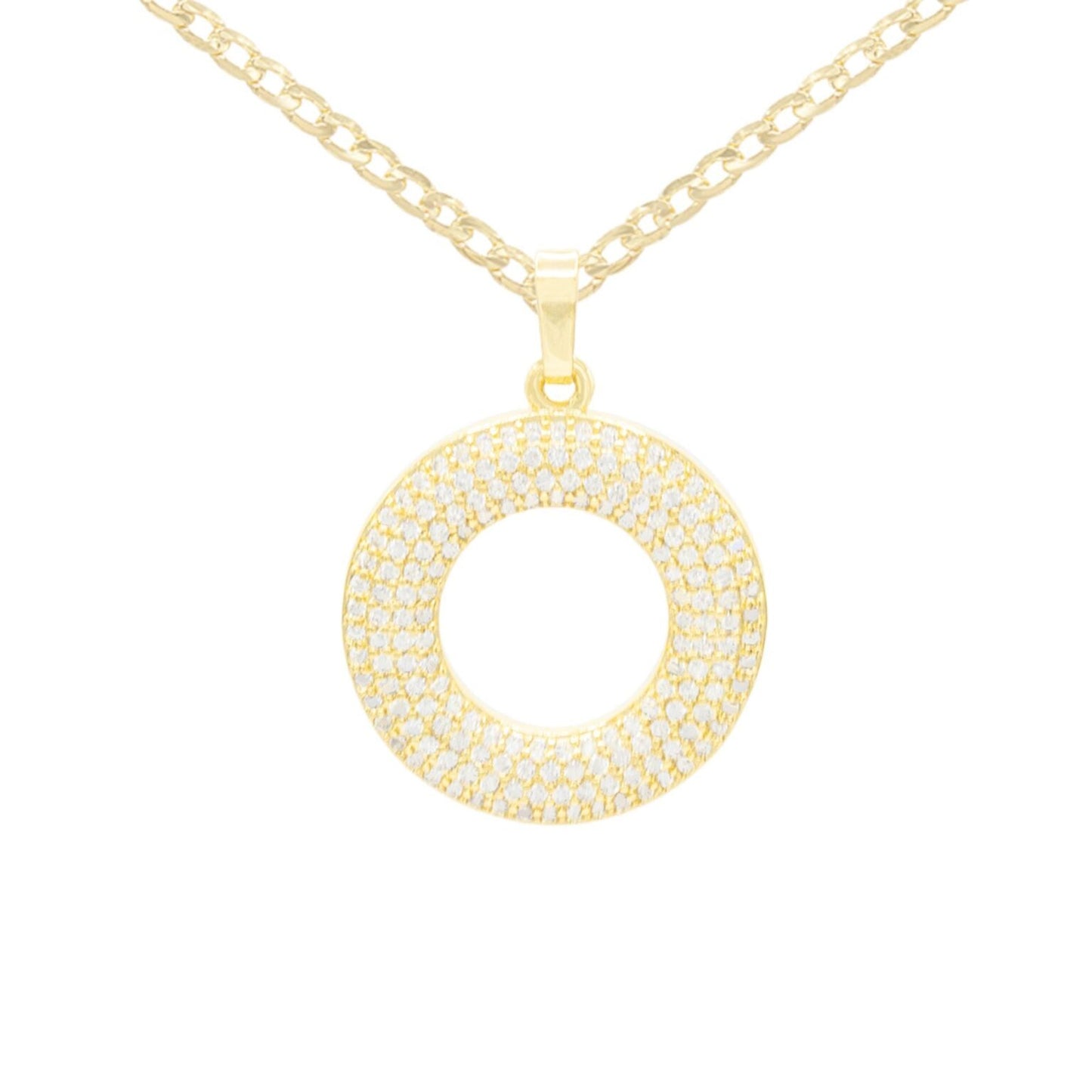 Round Gold Necklace Set