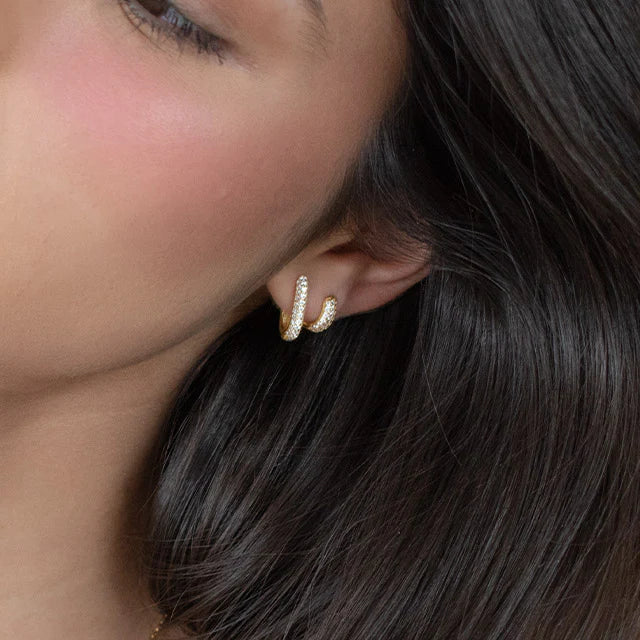 14K Gold Mini Hoop Earring