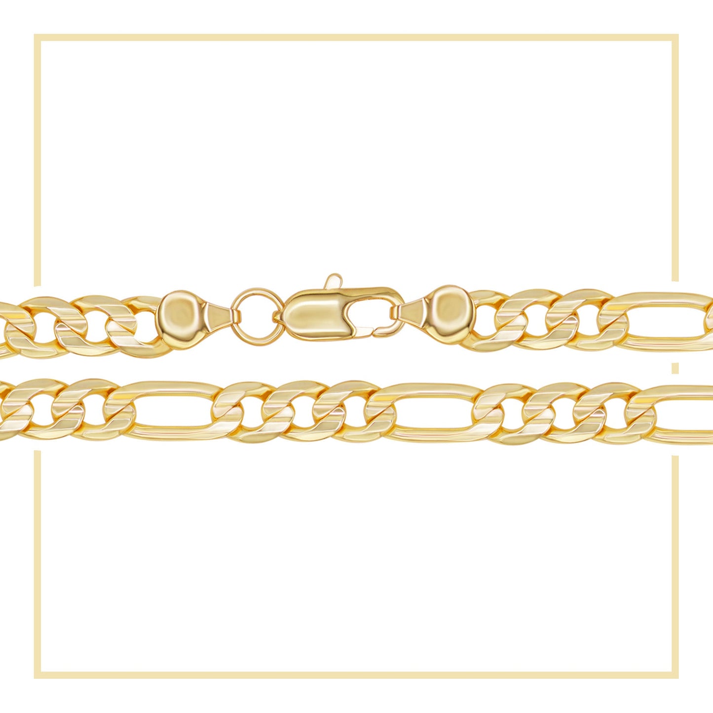 Figaro 14K Gold-Filled Necklace & Bracelet Set