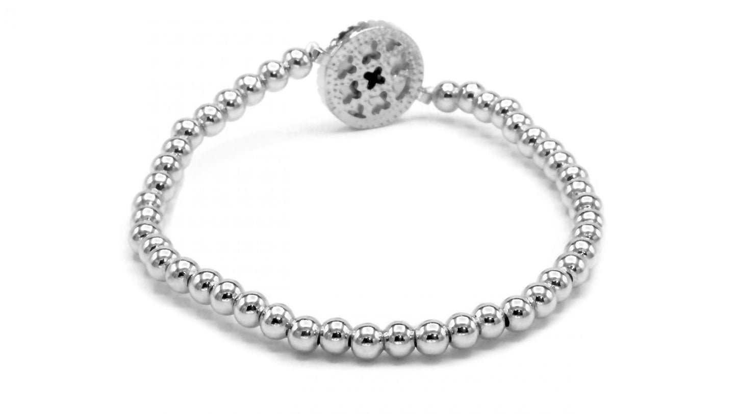 Zirconia Ball Pendant Bracelet