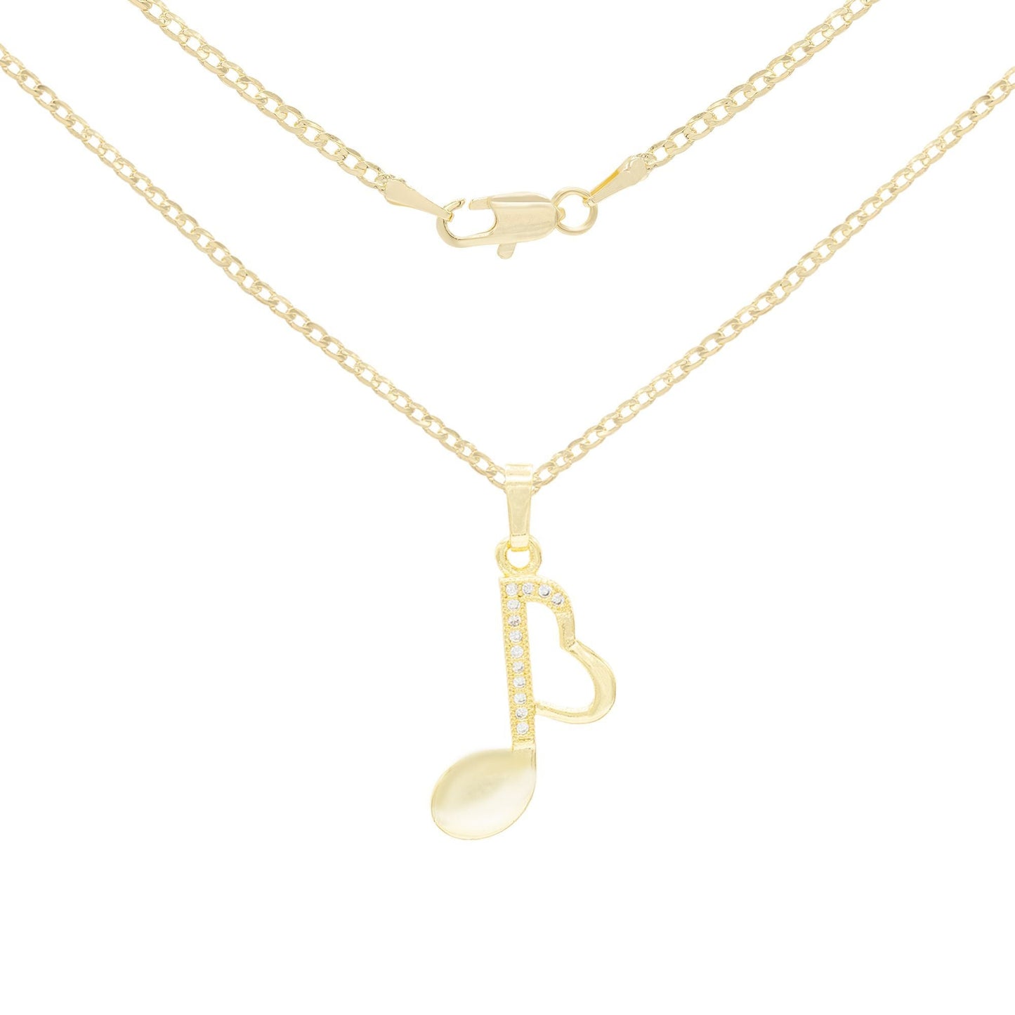 14K Gold Music Necklace Set