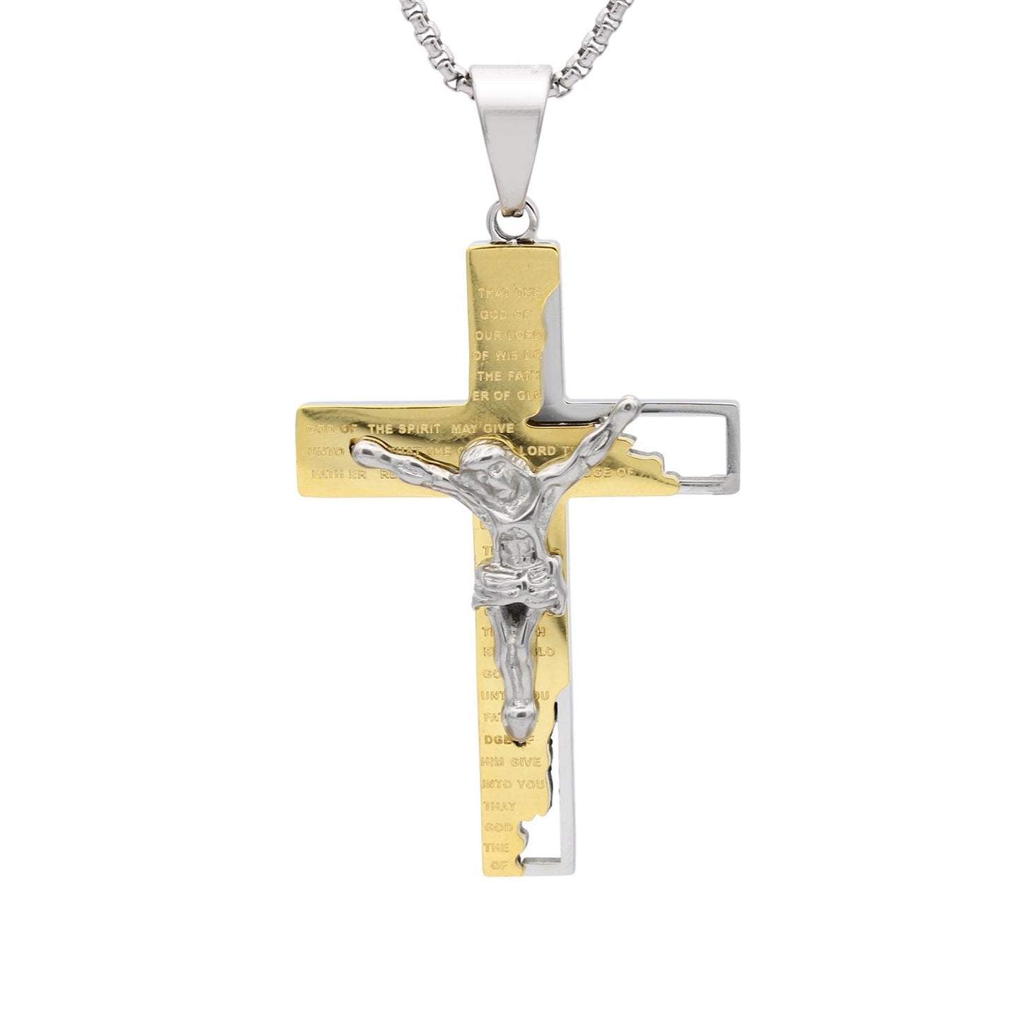 Stainless Steel Broken Crucifix Pendant