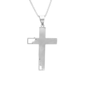 Stainless Steel Broken Crucifix Pendant