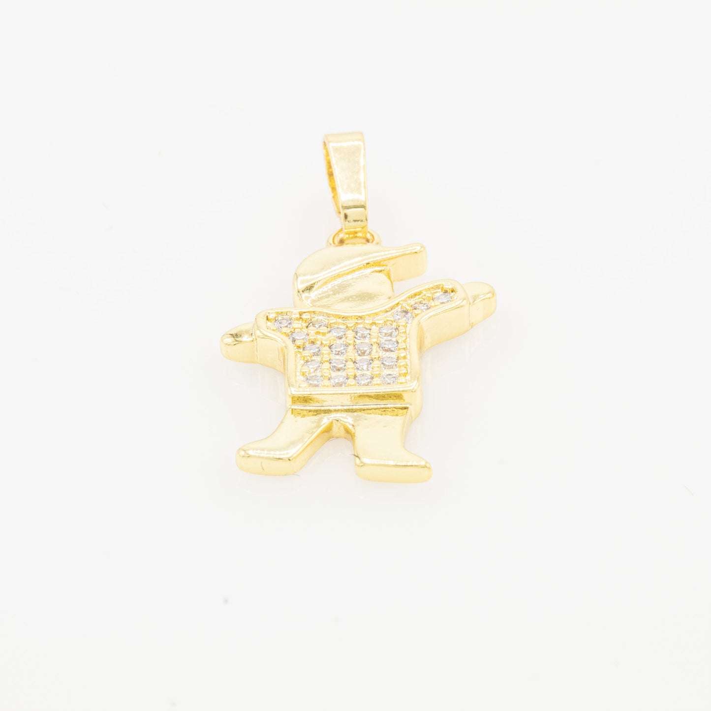 Boy CZ 14K Gold Filled Pendant