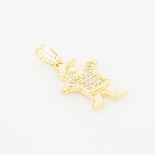 Boy CZ 14K Gold Filled Pendant