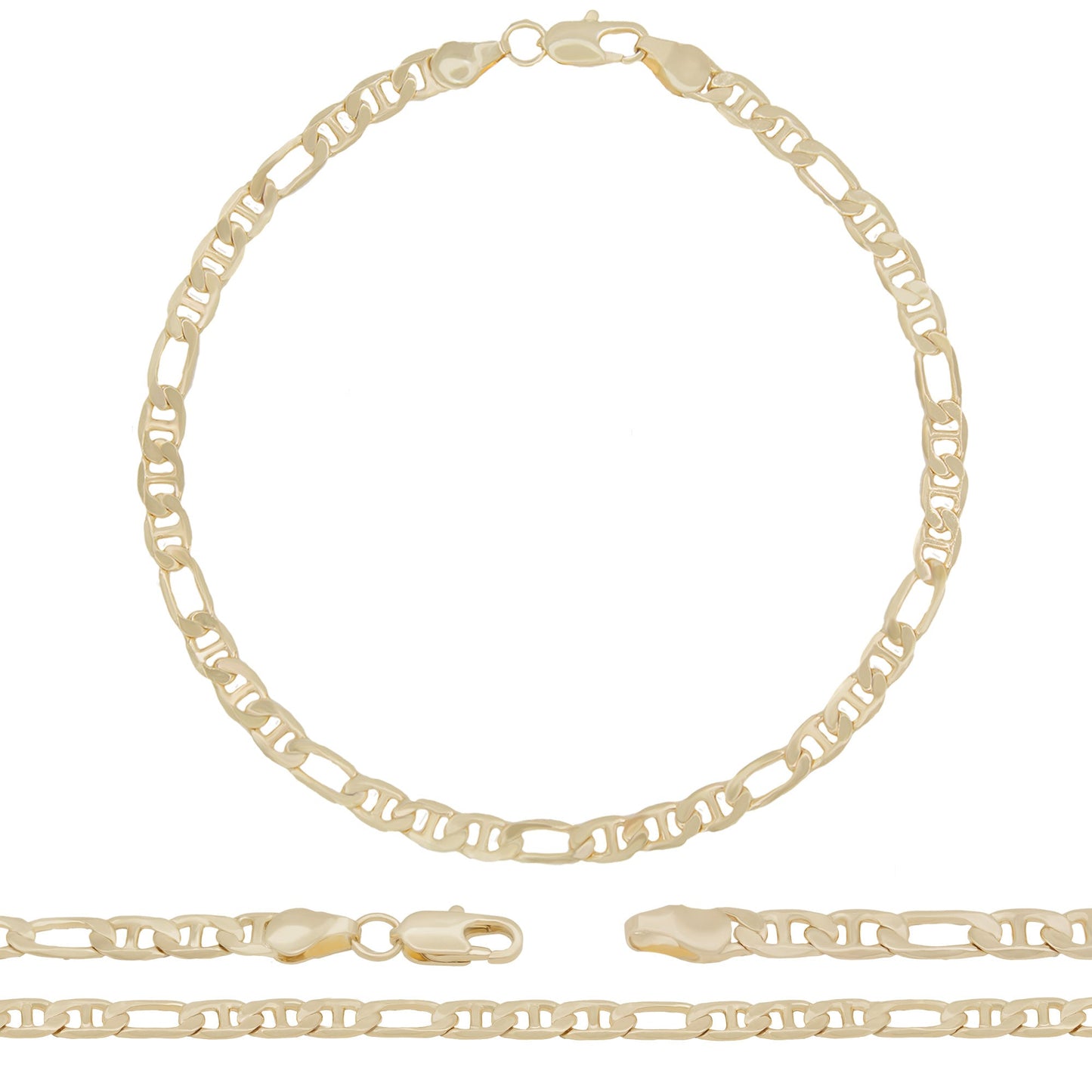 Figaro Mariner 14K Gold Filled Anklet