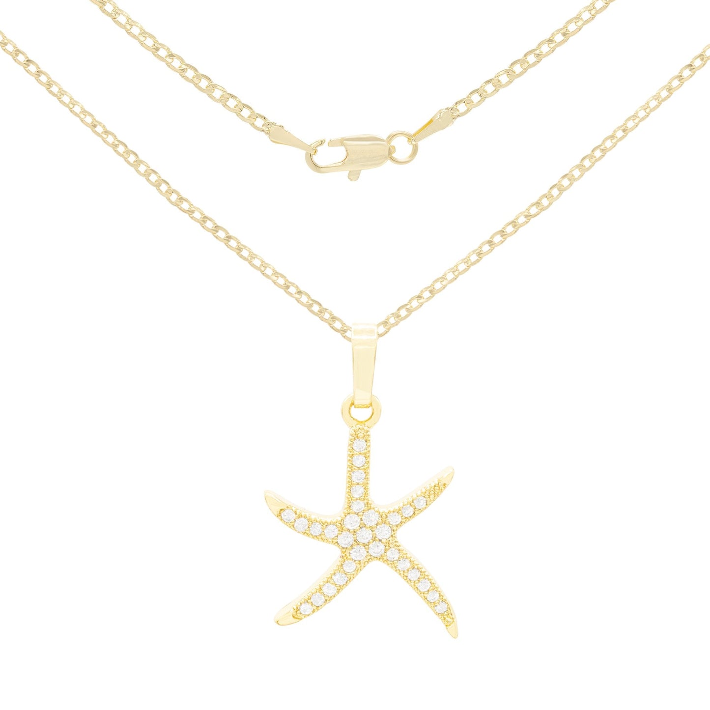 Ocean Starfish Cubic Necklace Set