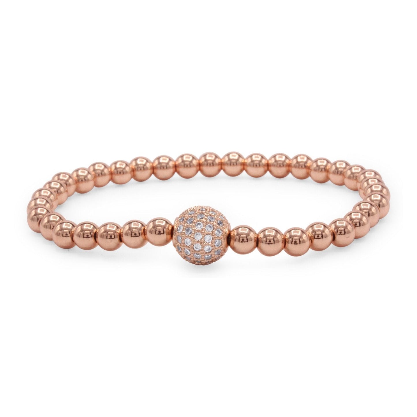 Zirconia Ball Pendant Bracelet