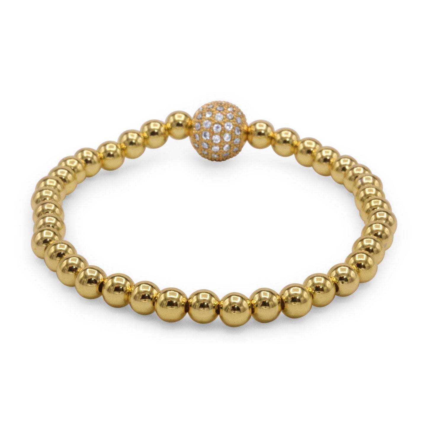 Zirconia Ball Pendant Bracelet