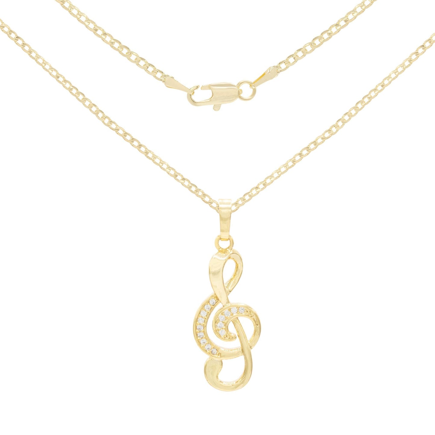 Music Gold Filled Necklace Set